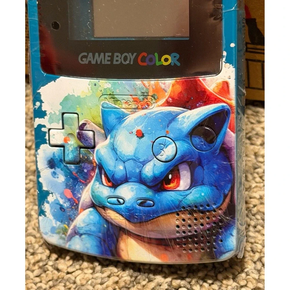 Game Boy Color Replacement‎ Shell Blue Pokemon Blastoise Housing CGB-001 NIP